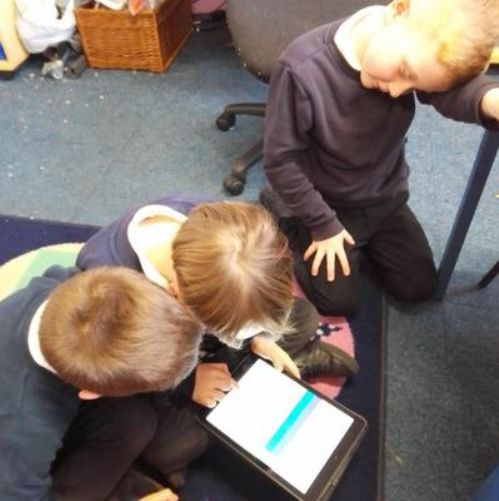 Year 2 - Making music on the Ipads.