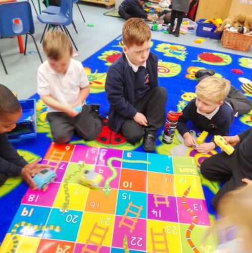 Squirrel's Class using Beebots