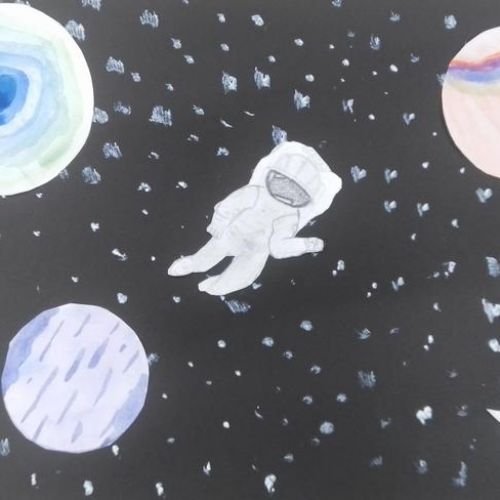 Year 5 - Observational Drawings Astronauts in Space