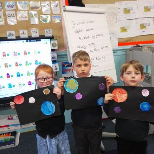 Year 1 Space Paintings